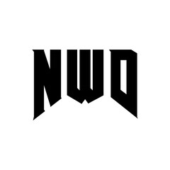 NWD letter logo design for technology company. NWD logo design black and white color combination. NWD logo, NWD vector, NWD design, NWD icon, NWD alphabet. NWD typography logo design.