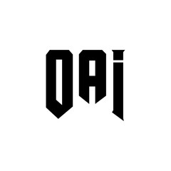 OAI letter logo design for technology company. OAI logo design black and white color combination. OAI logo, OAI vector, OAI design, OAI icon, OAI alphabet. OAI typography logo design.