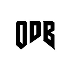 ODB letter logo design for technology company. ODB logo design black and white color combination. ODB logo, ODB vector, ODB design, ODB icon, ODB alphabet. ODB typography logo design.