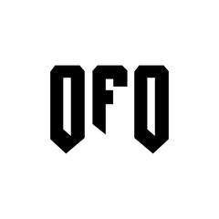 OFO letter logo design for technology company. OFO logo design black and white color combination. OFO logo, OFO vector, OFO design, OFO icon, OFO alphabet. OFO typography logo design.