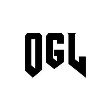 OGL letter logo design for technology company. OGL logo design black and white color combination. OGL logo, OGL vector, OGL design, OGL icon, OGL alphabet. OGL typography logo design.