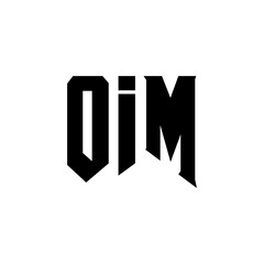 OIM letter logo design for technology company. OIM logo design black and white color combination. OIM logo, OIM vector, OIM design, OIM icon, OIM alphabet. OIM typography logo design.
