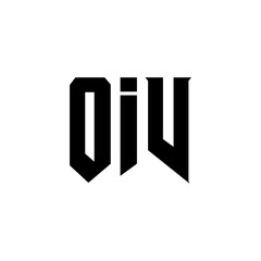 OIV letter logo design for technology company. OIV logo design black and white color combination. OIV logo, OIV vector, OIV design, OIV icon, OIV alphabet. OIV typography logo design.