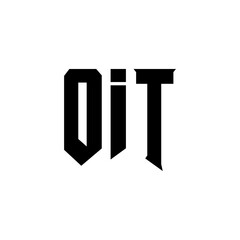 OIT letter logo design for technology company. OIT logo design black and white color combination. OIT logo, OIT vector, OIT design, OIT icon, OIT alphabet. OIT typography logo design.