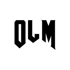 OLM letter logo design for technology company. OLM logo design black and white color combination. OLM logo, OLM vector, OLM design, OLM icon, OLM alphabet. OLM typography logo design.