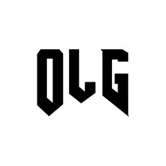 OLG letter logo design for technology company. OLG logo design black and white color combination. OLG logo, OLG vector, OLG design, OLG icon, OLG alphabet. OLG typography logo design.
