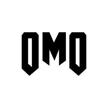OMO letter logo design for technology company. OMO logo design black and white color combination. OMO logo, OMO vector, OMO design, OMO icon, OMO alphabet. OMO typography logo design.