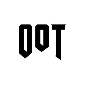 OOT letter logo design for technology company. OOT logo design black and white color combination. OOT logo, OOT vector, OOT design, OOT icon, OOT alphabet. OOT typography logo design.