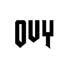 OUY letter logo design for technology company. OUY logo design black and white color combination. OUY logo, OUY vector, OUY design, OUY icon, OUY alphabet. OUY typography logo design.