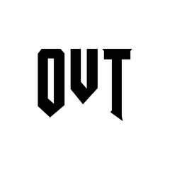OVT letter logo design for technology company. OVT logo design black and white color combination. OVT logo, OVT vector, OVT design, OVT icon, OVT alphabet. OVT typography logo design.