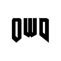 OWD letter logo design for technology company. OWD logo design black and white color combination. OWD logo, OWD vector, OWD design, OWD icon, OWD alphabet. OWD typography logo design.