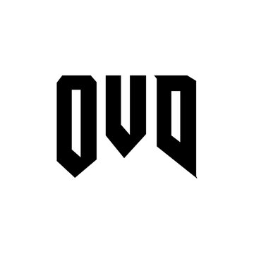 OVD letter logo design for technology company. OVD logo design black and white color combination. OVD logo, OVD vector, OVD design, OVD icon, OVD alphabet. OVD typography logo design.