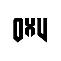 OXV letter logo design for technology company. OXV logo design black and white color combination. OXV logo, OXV vector, OXV design, OXV icon, OXV alphabet. OXV typography logo design.