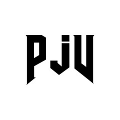 PJV letter logo design for technology company. PJV logo design black and white color combination. PJV logo, PJV vector, PJV design, PJV icon, PJV alphabet. PJV typography logo design.