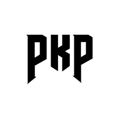 PKP letter logo design for technology company. PKP logo design black and white color combination. PKP logo, PKP vector, PKP design, PKP icon, PKP alphabet. PKP typography logo design.