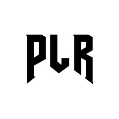 PLR letter logo design for technology company. PLR logo design black and white color combination. PLR logo, PLR vector, PLR design, PLR icon, PLR alphabet. PLR typography logo design.