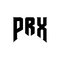 PRX letter logo design for technology company. PRX logo design black and white color combination. PRX logo, PRX vector, PRX design, PRX icon, PRX alphabet. PRX typography logo design.