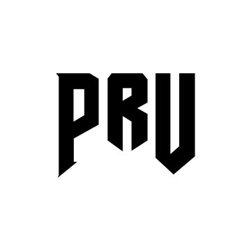 PRU letter logo design for technology company. PRU logo design black and white color combination. PRU logo, PRU vector, PRU design, PRU icon, PRU alphabet. PRU typography logo design.