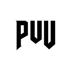 PUU letter logo design for technology company. PUU logo design black and white color combination. PUU logo, PUU vector, PUU design, PUU icon, PUU alphabet. PUU typography logo design.