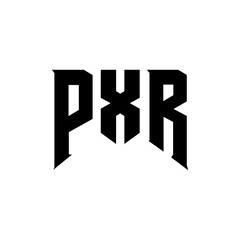 PXR letter logo design for technology company. PXR logo design black and white color combination. PXR logo, PXR vector, PXR design, PXR icon, PXR alphabet. PXR typography logo design.