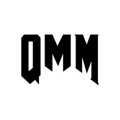 QMM letter logo design for technology company. QMM logo design black and white color combination. QMM logo, QMM vector, QMM design, QMM icon, QMM alphabet. QMM typography logo design.