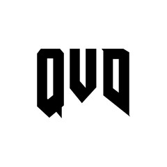 QVD letter logo design for technology company. QVD logo design black and white color combination. QVD logo, QVD vector, QVD design, QVD icon, QVD alphabet. QVD typography logo design.