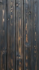 Fototapeta premium Simple and sturdy wooden fence standing tall under bright blue sky in a scenic landscape