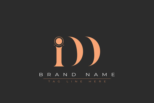 IDD abstract letter logo design. This logo is designed by three abstract letters.