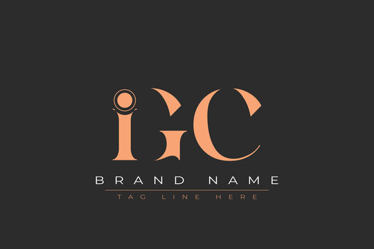 IGC abstract letter logo design. This logo is designed by three abstract letters.