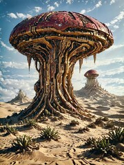 The Metallic Dunes of an Alien World