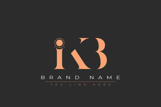 IKB abstract letter logo design. This logo is designed by three abstract letters.