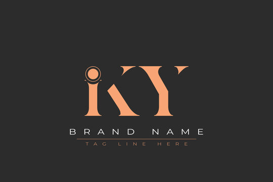 IKY abstract letter logo design. This logo is designed by three abstract letters.