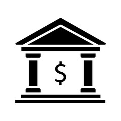bank icon color editable on white background