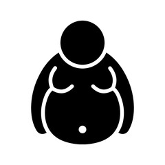 overweight icon color editable on white background