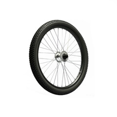 Naklejka premium bicycle wheel isolated on trasnparent background