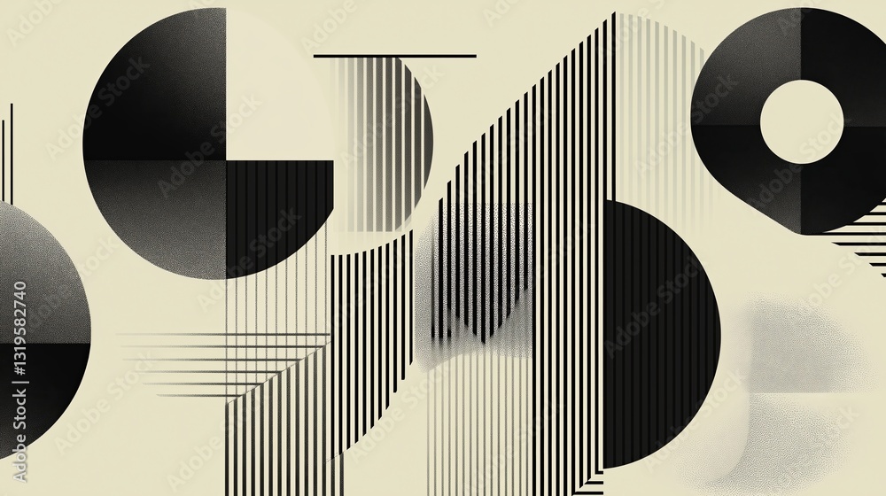 Aufkleber A minimalist geometric pattern with clean lines and subtle gradients 