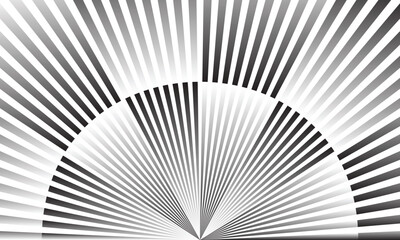 abstract trendy black white gradient irregular arc line pattern perfect for background.
