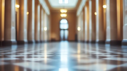 Blurred courthouse area background