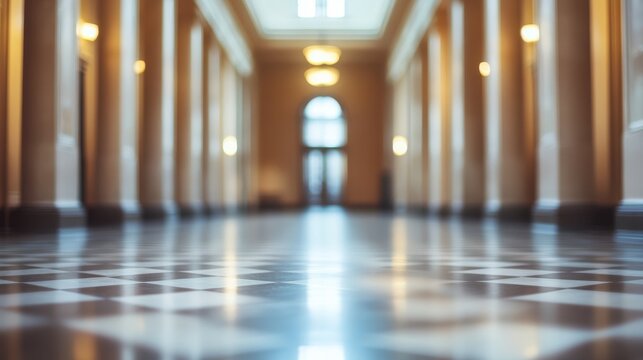 Blurred courthouse area background