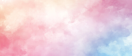 Soft pastel gradient sky with delicate pink, blue, and white clouds creating a dreamy, ethereal background perfect for design projects, digital artwork, and peaceful, calming visual aesthetics
