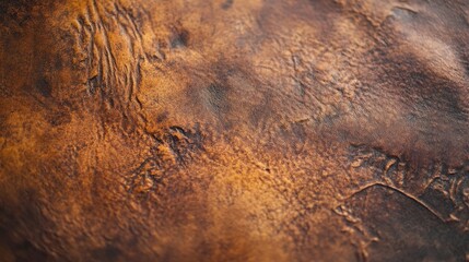 Distressed leather with distinctive patina close-up texture