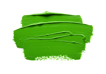 Fototapeta premium Green Paint Stroke Texture - Abstract green paint stroke isolated on transparent background. Perfect for design elements, backgrounds, and textures