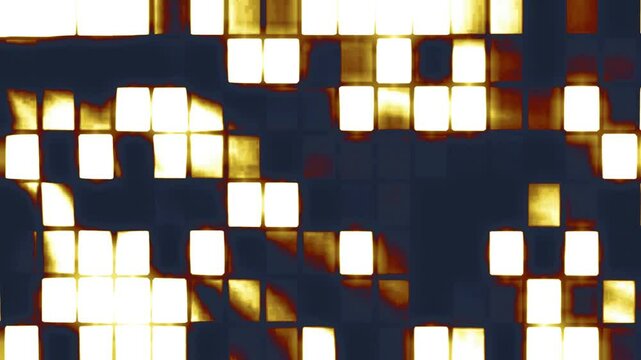abstract background made of golden squares