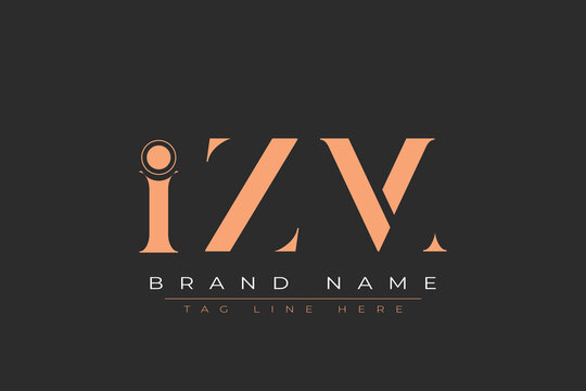 IZM abstract letter logo design. This logo is designed by three abstract letters.