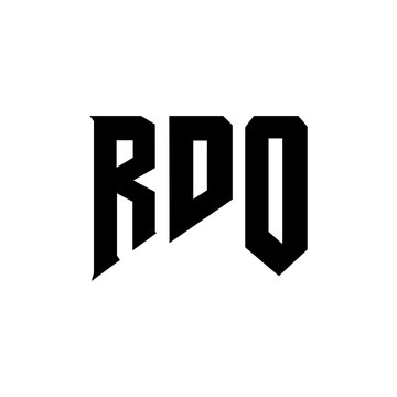 RDO letter logo design for technology company. RDO logo design black and white color combination. RDO logo, RDO vector, RDO design, RDO icon, RDO alphabet. RDO typography logo design.