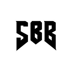 SBB letter logo design for technology company. SBB logo design black and white color combination. SBB logo, SBB vector, SBB design, SBB icon, SBB alphabet. SBB typography logo design.