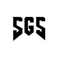 SGS letter logo design for technology company. SGS logo design black and white color combination. SGS logo, SGS vector, SGS design, SGS icon, SGS alphabet. SGS typography logo design.