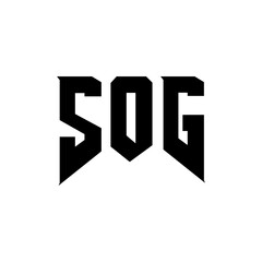 SOG letter logo design for technology company. SOG logo design black and white color combination. SOG logo, SOG vector, SOG design, SOG icon, SOG alphabet. SOG typography logo design.