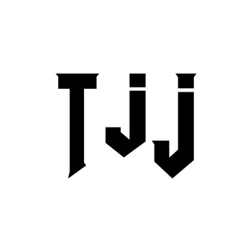 TJJ letter logo design for technology company. TJJ logo design black and white color combination. TJJ logo, TJJ vector, TJJ design, TJJ icon, TJJ alphabet. TJJ typography logo design.