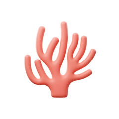 Obraz premium Minimal Branching Coral Branch Icon
